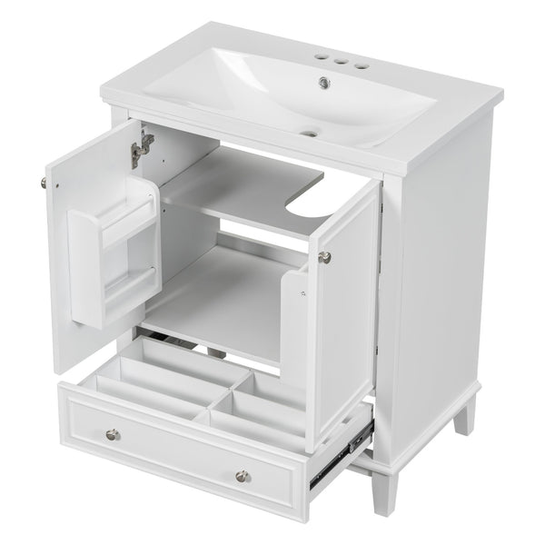 English Elm 30" Bathroom Vanity With Sink Combo – Modern Design, Ample Storage, Durable Materials & Easy Assembly SY999606AAK-6