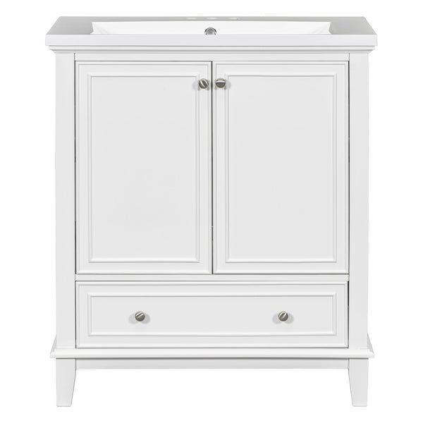 English Elm 30" Bathroom Vanity With Sink Combo – Modern Design, Ample Storage, Durable Materials & Easy Assembly SY999606AAK-6
