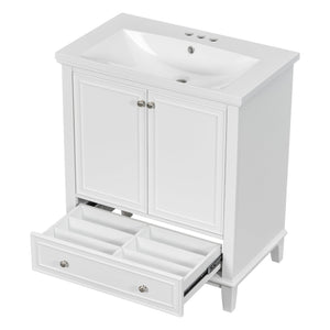 English Elm 30" Bathroom Vanity With Sink Combo – Modern Design, Ample Storage, Durable Materials & Easy Assembly SY999606AAK-6