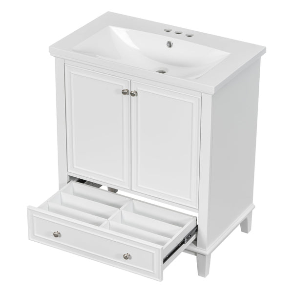 English Elm 30" Bathroom Vanity With Sink Combo – Modern Design, Ample Storage, Durable Materials & Easy Assembly SY999606AAK-6