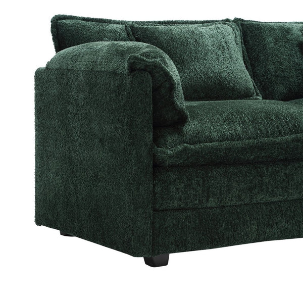 English Elm United We Win 112" Oversized L-Shaped Sectional Sofa Cloud Couch With Moveable Ottoman & Memory Foam W1568S00180-GIGA