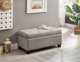 Hearth and Haven Upholstered Storage Rectangular Bench For Entryway Bench, Bedroom End Of Bed Bench Foot Of Bed Bench Entryway.Charcoal Gray W2082130336
