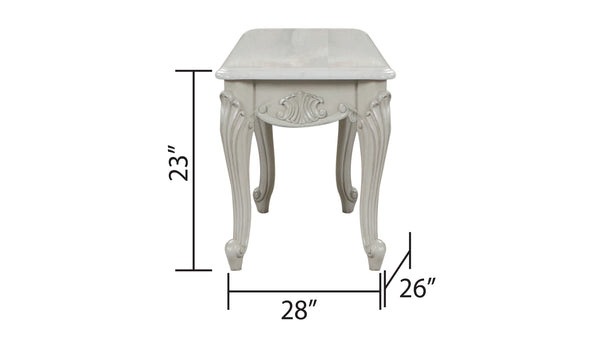 English Elm Tuscan Elegant Wooden End Table In Gray Finish – Classic Charm, Versatile Design For Any Space B009138508-GIGA