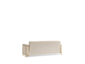 English Elm Luna Modern Sofa in Ivory — Elegant Tufted Contemporary Design, Plush Comfort, Durable Upholstery (99) B009S01541