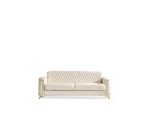 English Elm Luna Modern Sofa in Ivory — Contemporary Comfort, Clean Lines, Tailored Chic Design for Living Room (95) B009S01875