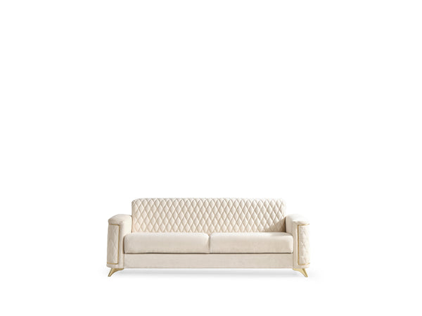 English Elm Luna Modern Sofa in Ivory — Contemporary Comfort, Clean Lines, Tailored Chic Design for Living Room (95) B009S01875