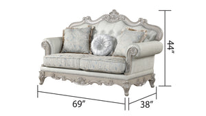 English Elm Tuscan Tufted Traditional Loveseat – Compact Two-Seater, Quality Wood Frame, Cozy Elegant Style B009138505