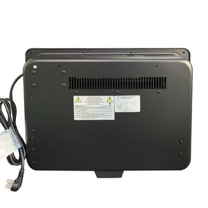 English Elm TVstand,media modern gray entertainment console with 1400W infrared electric fireplace, LED Bluetooth band, 62.6" L storage cabinet for TVs up to 65", safe flame effect, 120V home heating ambiance W679119744