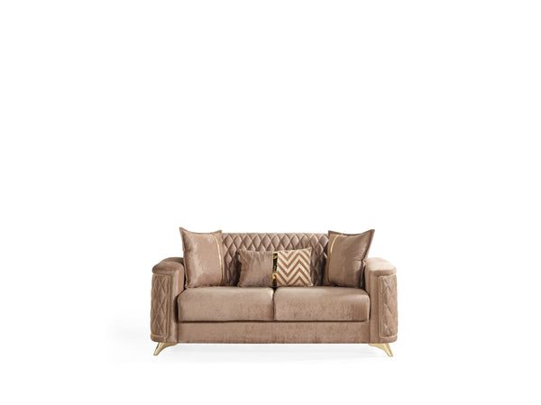 English Elm Luna Copper Modern Loveseat — Chic Tailored Design, Plush Comfort, Durable Upholstery, Stylish Accent (97) B009S01539