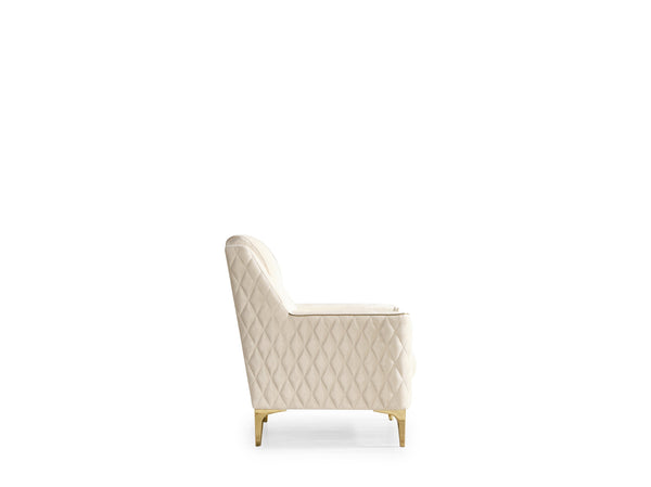 English Elm Luna Ivory Modern Accent Chair – Chic Contemporary Living Room Seating, Plush Comfort & Clean Lines B009138500