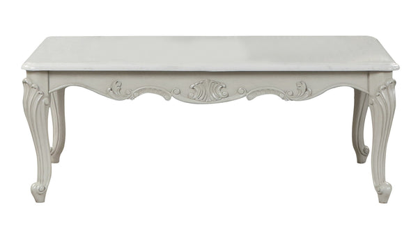 English Elm Tuscan Charm Handcrafted Wood Coffee Table In Elegant Silver-Gray For Timeless Living Room Style B009138507-GIGA