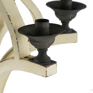 English Elm 6 Light Farmhouse Chandelier Distressed Pine Wood Iron Dining Foyer Ceiling Fixture W2078138919