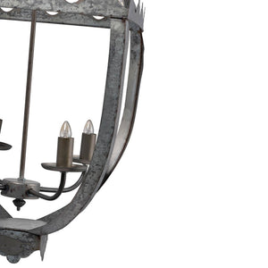 English Elm 4 Light Iron Candelabra Chandelier Rustic Vintage Farmhouse Foyer Dining Room W2078138923