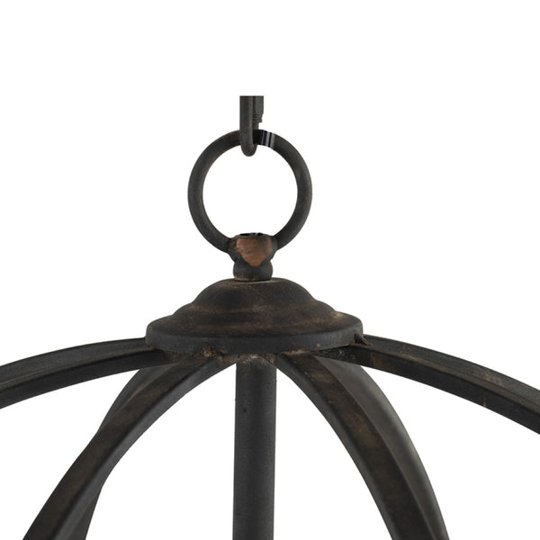 English Elm 4 Light Iron Orb Chandelier Matte Black Candelabra Fixture for Dining Foyer Kitchen W2078138925