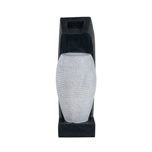 English Elm 10x8.1x23.4" Vase Style Indoor Outdoor Water Fountain with Led Light and Pump W2078138949
