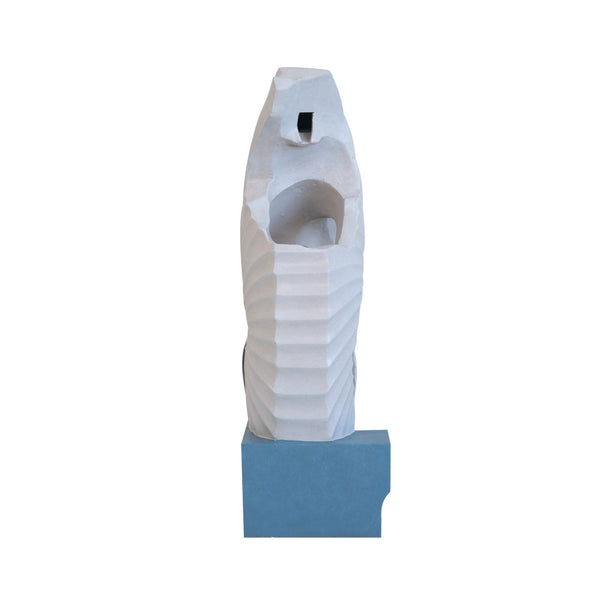 English Elm 16.9x10.2x31.9" Sculptural Polyresin Indoor Outdoor Fountain with Light Cascading Flow W2078138947