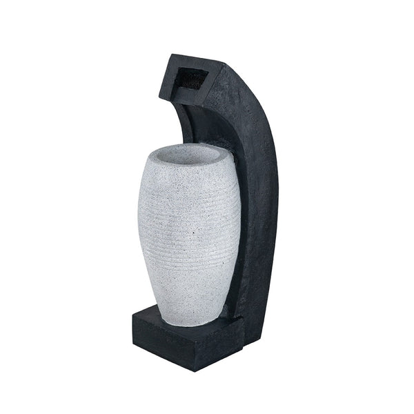 English Elm 10x8.1x23.4" Vase Style Indoor Outdoor Water Fountain with Led Light and Pump W2078138949
