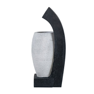 English Elm 10x8.1x23.4" Vase Style Indoor Outdoor Water Fountain with Led Light and Pump W2078138949