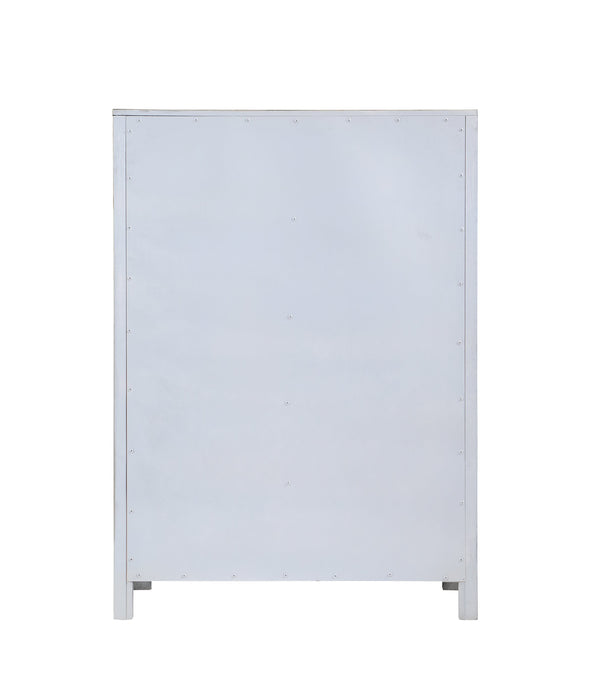 English Elm Kenzo 5-Drawer Chest In Gray - Modern Wood Storage Solution For Sleek Bedroom Organization G150108518