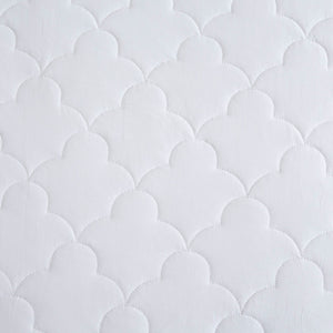 English Elm Cotton Percale Quilted Mattress Pad - Breathable, Moisture-Wicking Comfort For Better Sleep Quality B03595108