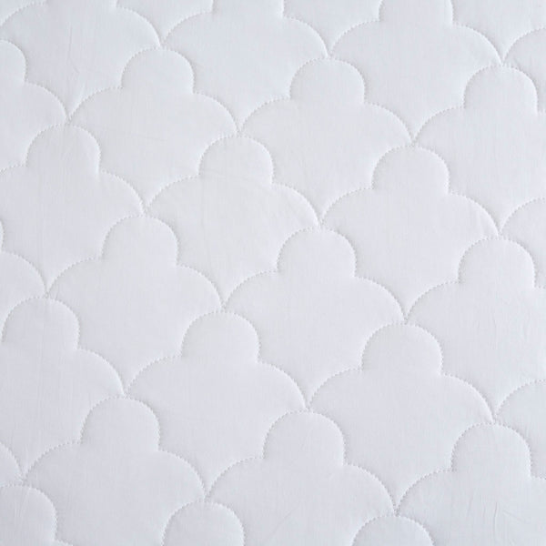 English Elm Cotton Quilted Mattress Pad - Breathable, Cooling Comfort With Secure Fit For Restorative Sleep B03595106