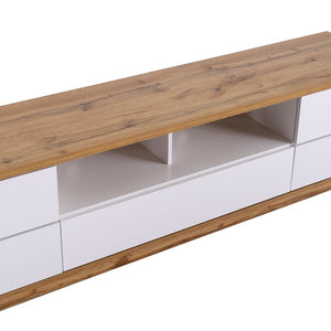 English Elm Modern Tv Stand For 80" Tvs - Sleek Media Console With Smart Storage, Cable Management & More! WF313575AAK