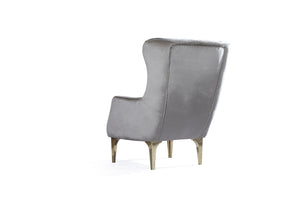 English Elm Lust Taupe Modern Accent Chair with Polyester Upholstery, Sturdy Manufactured Wood Frame, Cozy Seating B009139104