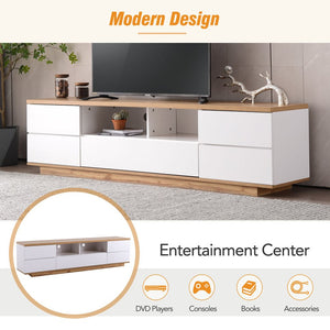 English Elm Modern Tv Stand For 80" Tvs - Sleek Media Console With Smart Storage, Cable Management & More! WF313575AAK