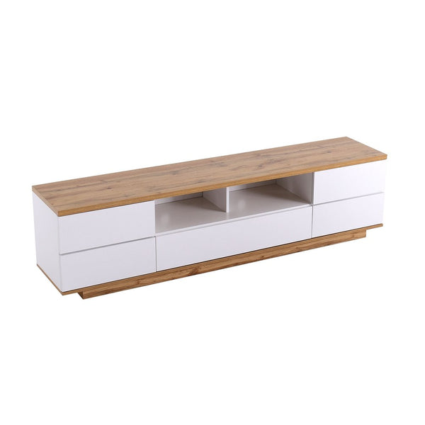 English Elm Modern Tv Stand For 80" Tvs - Sleek Media Console With Smart Storage, Cable Management & More! WF313575AAK