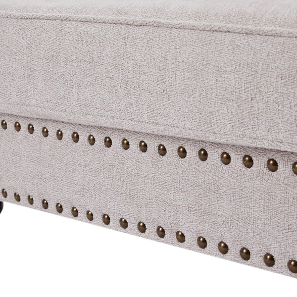 English Elm 82" Chenille Two Seat Loveseat with Nailhead Trim Plush Foam Living Room Sofa W1708S00026