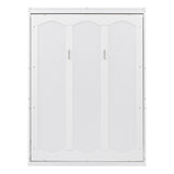 Hearth and Haven Morgan Full Size Murphy Bed with Shelves, White LP000692AAK