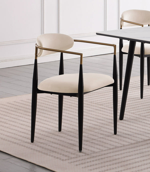 English Elm Modern 5pc Dining Set with Black Sintered Stone Table and Blue Fabric Chairs, Stylish Comfort and Durability taupe 65.25 L x 40.25 W x 5.5 H B011S00617