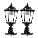 English Elm Solar Column Headlights With Dimmable Led(2 Pack)