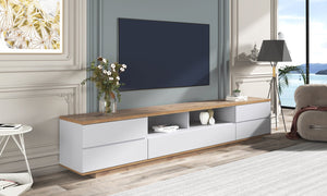 English Elm Modern Tv Stand For 80" Tvs - Sleek Media Console With Smart Storage, Cable Management & More! WF313575AAK