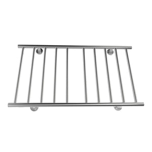 English Elm Electric Wall Mounted Towel Warmer with 10 Stainless Steel Bars Brushed Chrome Finish W2079128629