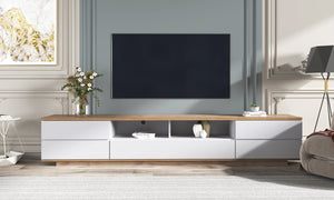 English Elm Modern Tv Stand For 80" Tvs - Sleek Media Console With Smart Storage, Cable Management & More! WF313575AAK