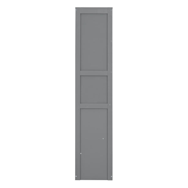 English Elm Full Size Murphy Wall Bed with Integrated Shelving for Studio or Guest Room Use LP000692AAE-1