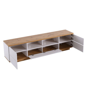 English Elm Modern Tv Stand For 80" Tvs - Sleek Media Console With Smart Storage, Cable Management & More! WF313575AAK
