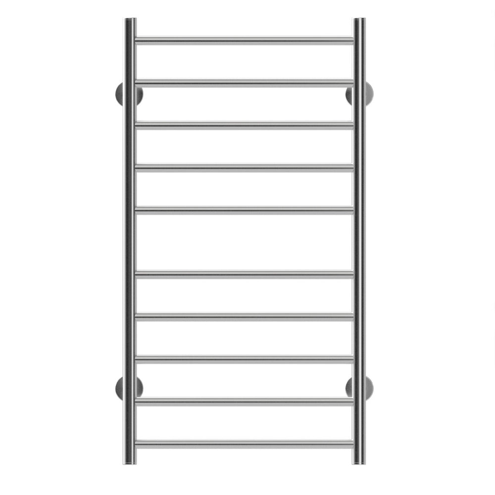 English Elm Electric Wall Mounted Towel Warmer with 10 Stainless Steel Bars Brushed Chrome Finish W2079128629