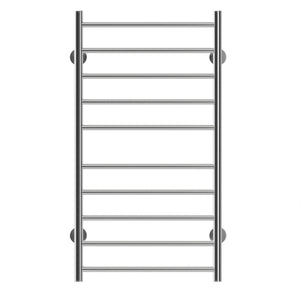 English Elm Electric Wall Mounted Towel Warmer with 10 Stainless Steel Bars Brushed Chrome Finish W2079128629