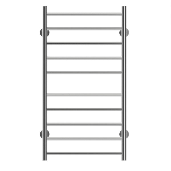 English Elm Electric Wall Mounted Towel Warmer with 10 Stainless Steel Bars Brushed Chrome Finish W2079128629