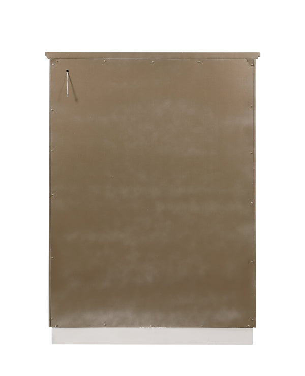 English Elm Medusa 5-Drawer Chest Gold & Copper Snake Skin Finish with LED Accent Lighting for Luxe Storage B009139111