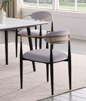 English Elm Modern 5pc Dining Set with Black Sintered Stone Table and Blue Fabric Chairs, Stylish Comfort and Durability White+gray 65.25 L x 40.25 W x 5.5 H B011S00615