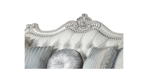 English Elm Tuscan Tufted Traditional Loveseat – Compact Two-Seater, Quality Wood Frame, Cozy Elegant Style B009138505