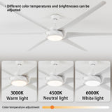 English Elm 100" Ceiling Fans With Lights and Remote