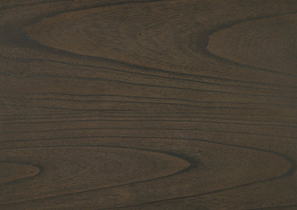 English Elm Dark Walnut Finish Nightstand with 3 Drawers, Classic Cambridge Design, Mindy Veneer & Black Nickel Hardware B011140393