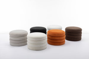 English Elm 007-velvet Round Storage Ottoman Wooden Base Reversible Lid Plush Bedroom Accent W527121976