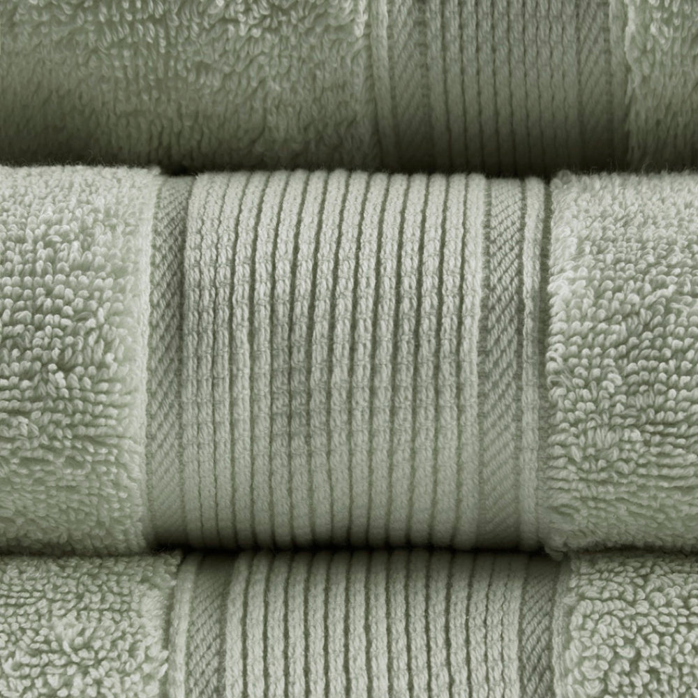English Elm 100% Long-staple Cotton 8 Piece Towel Set with Antimicrobial Spa Grade Absorbency B035129622