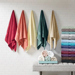 English Elm 100% Long-staple Cotton 8 Piece Towel Set with Antimicrobial Spa Grade Absorbency B035129622