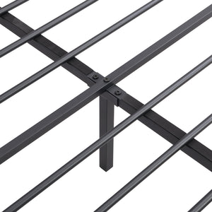 English Elm Full Upholstered Bed Frame with LED Headboard, USB-C Charging Shelf, Metal Slats, Quiet Support W1916124801